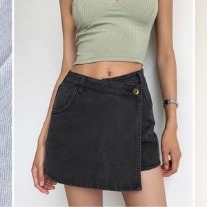 Asymmetric Layered Denim Shorts- Brand new with tags